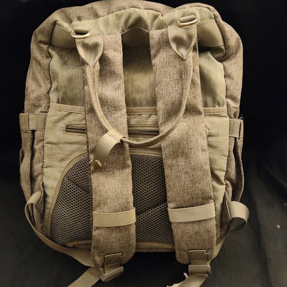 Tethys Unisex Diaper Backpack w/ 2 Insulated Bottle Holder Multiple compartments - Picture 4 of 6